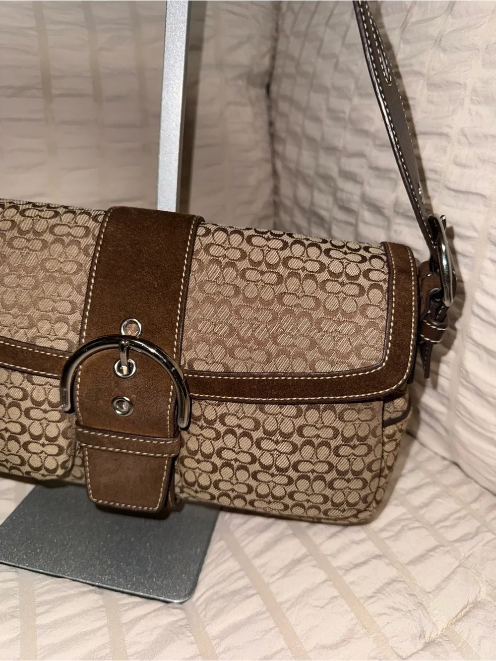 Vintage Coach Y2K Signature Double Pocket Soho